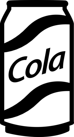Cola Can Craft Design Svg File, Free Vectors File